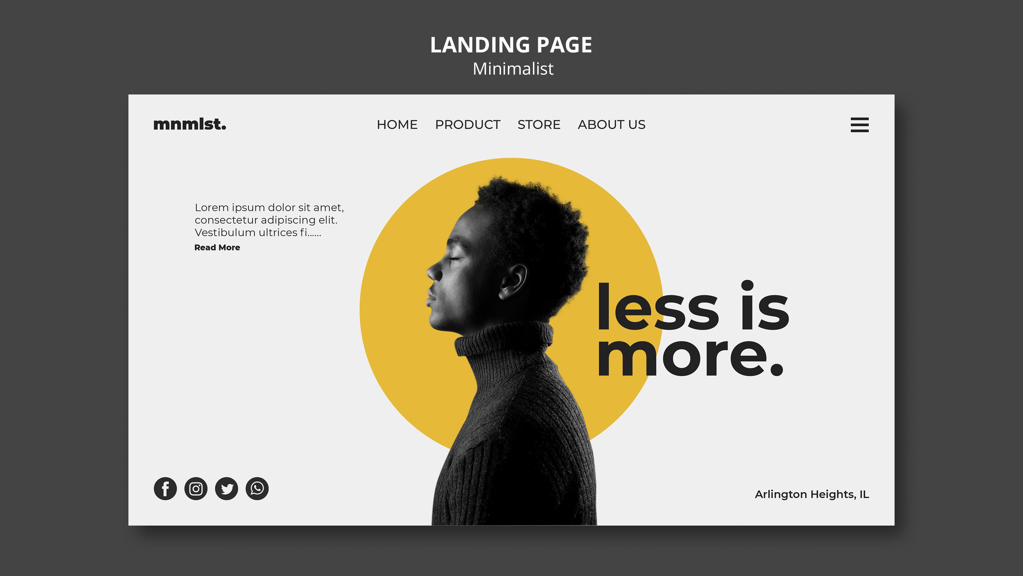 Mockup de landing page moderna criada com inteligência artificial, focada em conversão e geração de leads